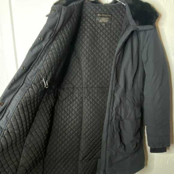Athleta District Parker winter jacket charcoal gray size XS - Picture 9 of 12